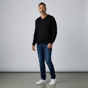 Daniel Bishop Heritage Collection Merino Wool Sweater NWT Men's Sz XXL Black